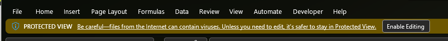 enable editing