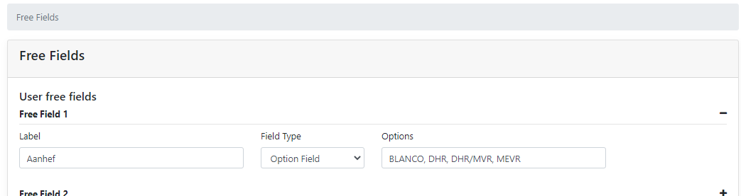 free fields