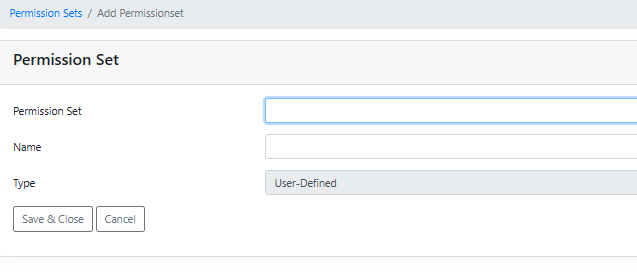 manually add permission set