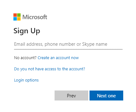 microsoft login