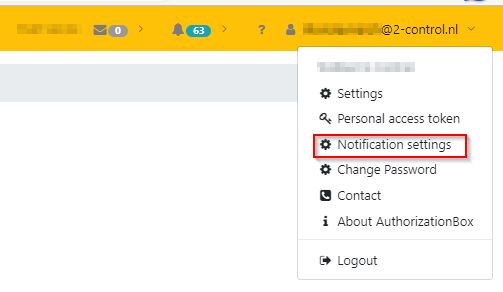 notification settings